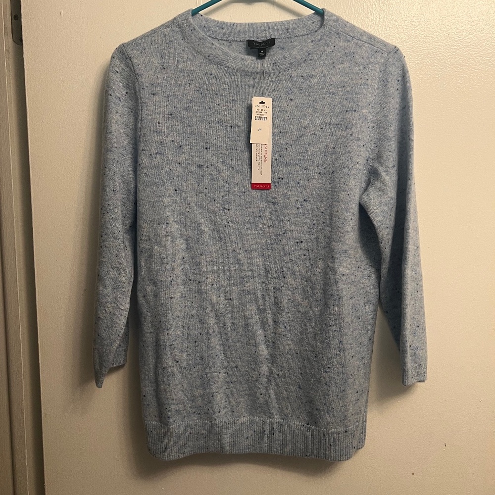 Talbot’s Audrey Cashmere Donegal Sweater NWT